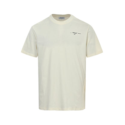 OFF WHITE C/O VIRGIL 19ss watercolor oil painting arrow print short sleeves
