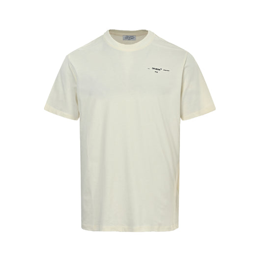 OFF WHITE C/O VIRGIL 19ss watercolor oil painting arrow print short sleeves