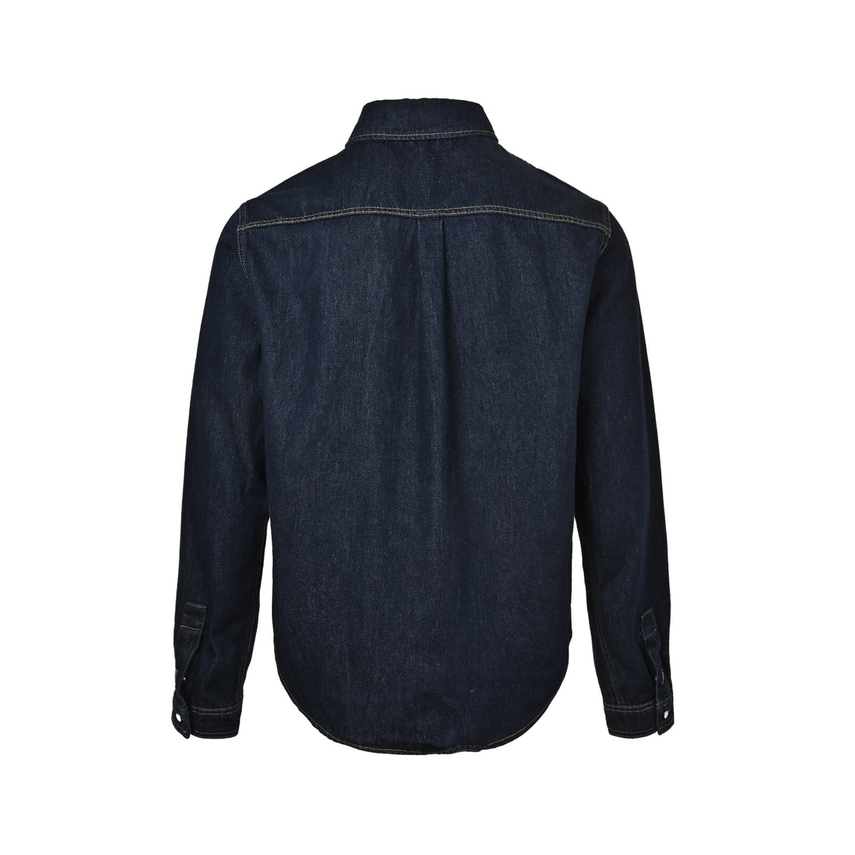Louis Vuitton leather label suit denim long-sleeved shirt