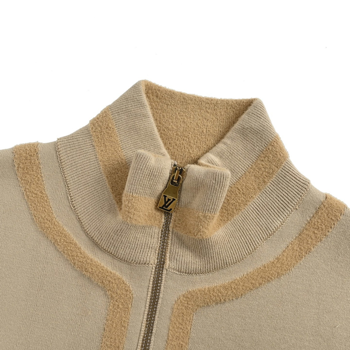 Louis Vuitton 25Fw patchwork contrasting jacquard jacket