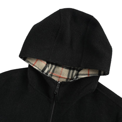 Burberry reversible wool hooded jacket
