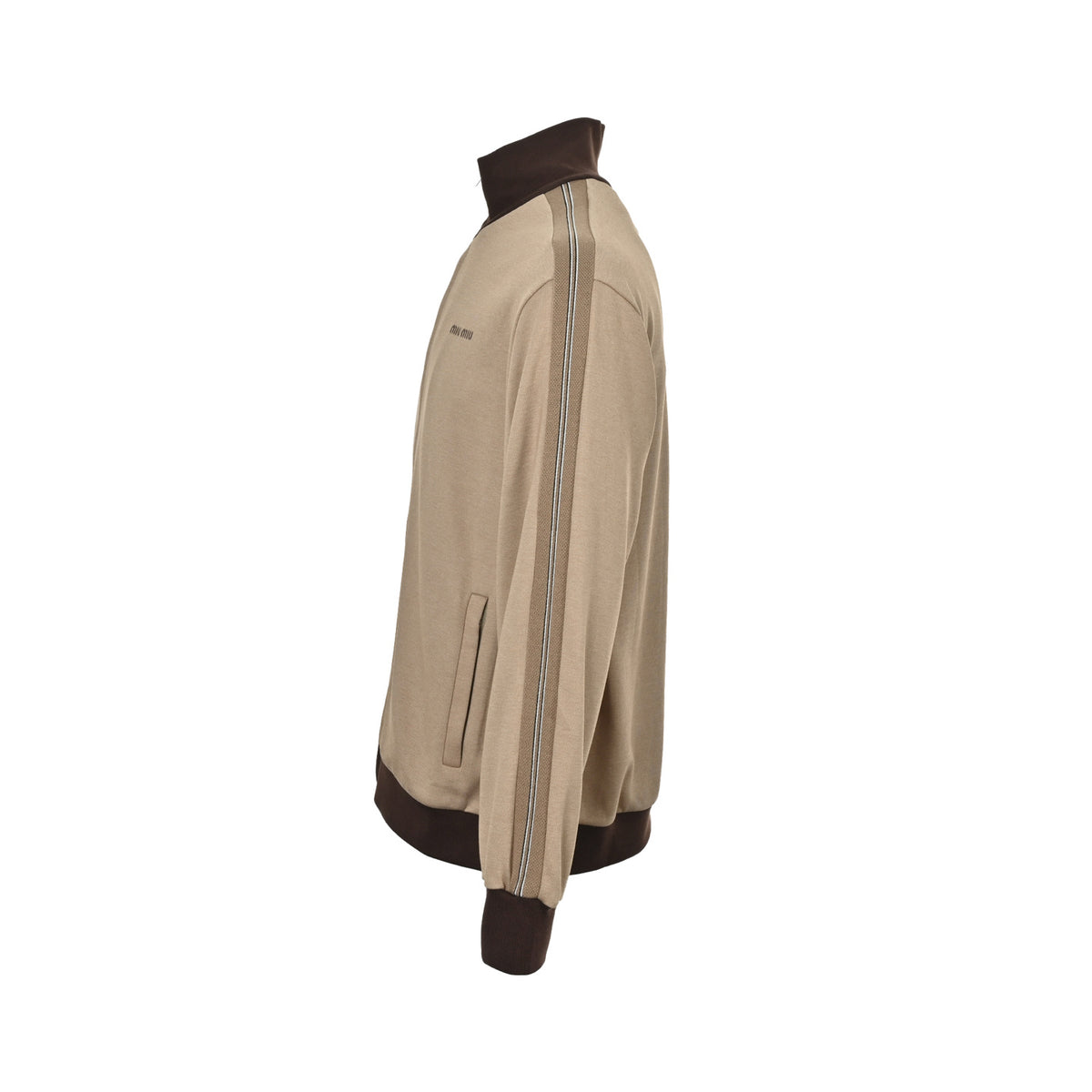 Miu Miu jersey zipper sports jacket