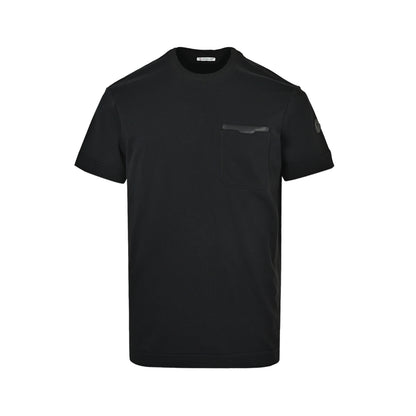 Moncler/Mask leather trim pocket short sleeves
