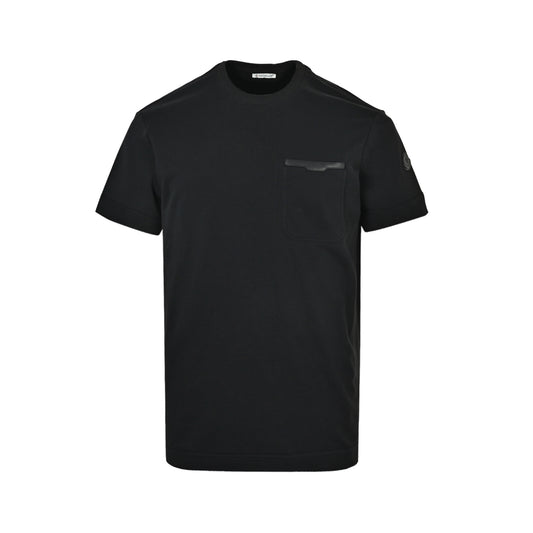 Moncler/Mask leather trim pocket short sleeves