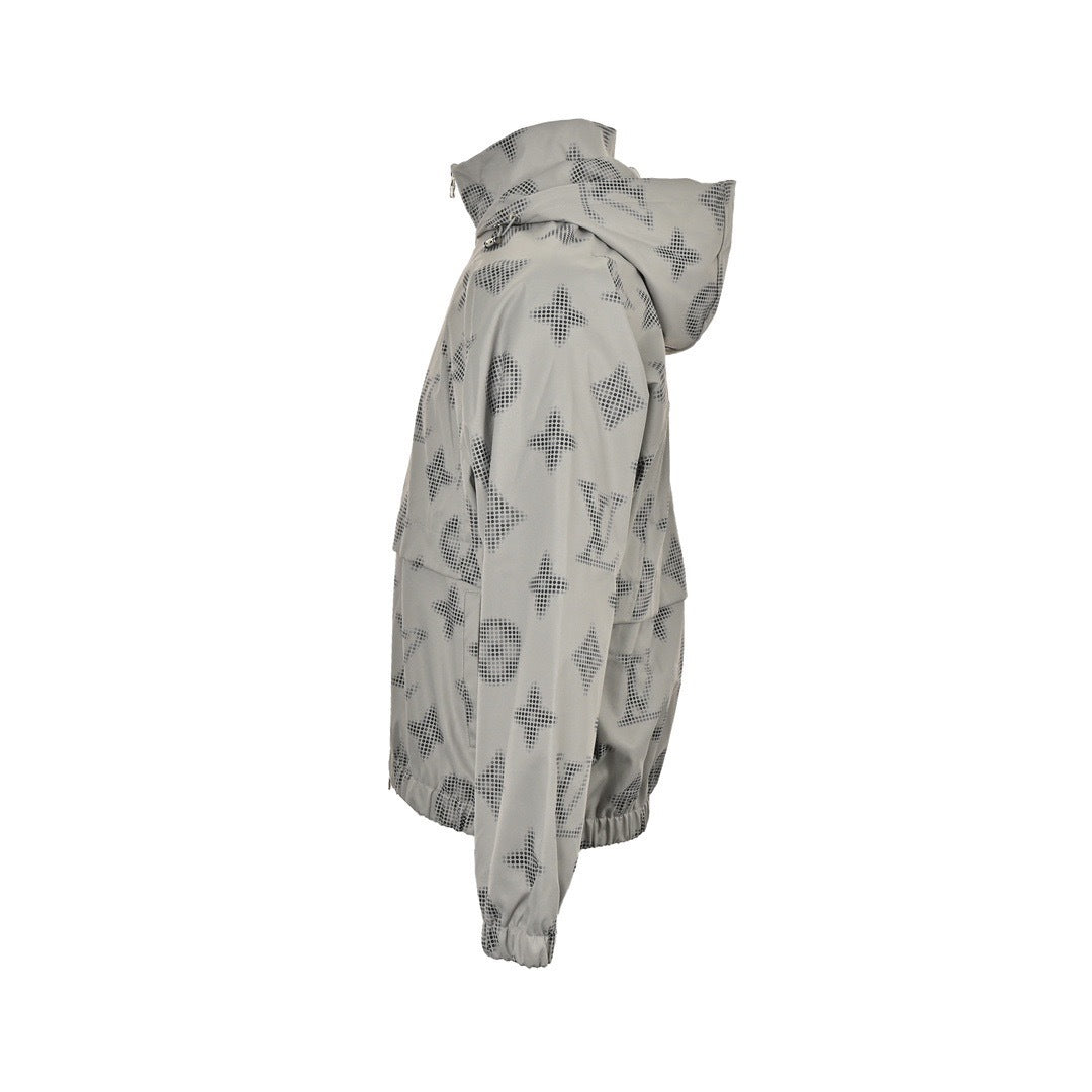 Louis Vuitton 24Fw Presbyopia all-over printed windbreaker zipper jacket