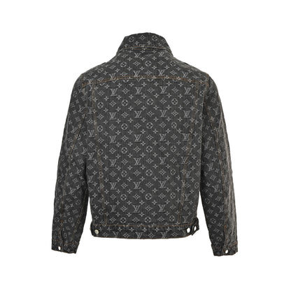 Louis Vuitton 24Fw FA all-over printed old flower jacquard denim jacket
