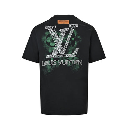 Louis Vuitton inkjet presbyopic line logo embroidered short sleeves