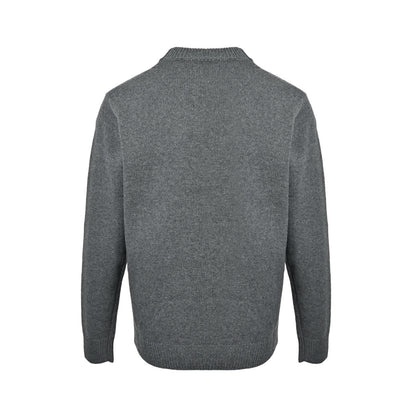 Gucci red lantern embroidered crew neck sweater
