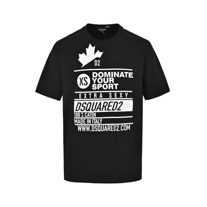 Dsquared2 slogan logo printed short sleeves