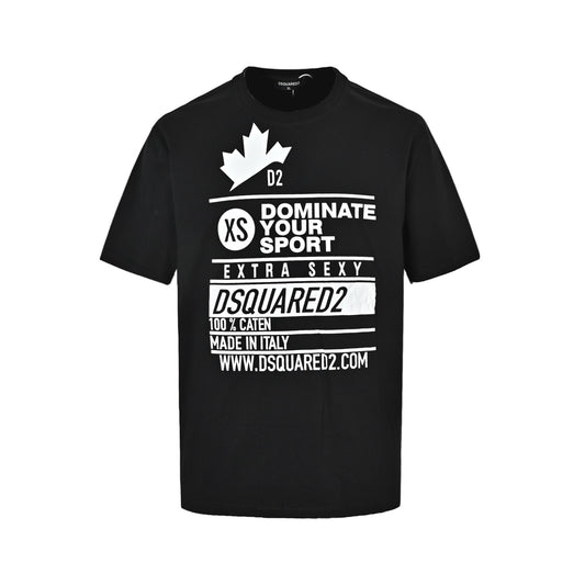 Dsquared2 slogan logo printed short sleeves