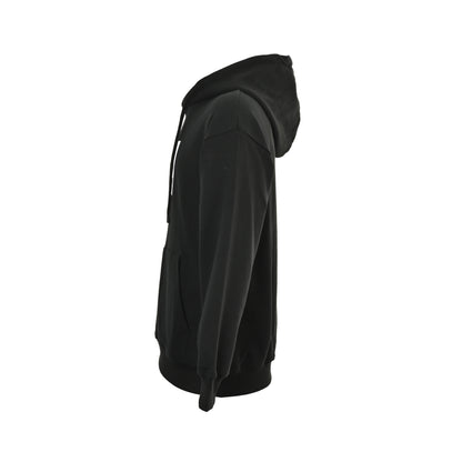 Fendi 25Fw three-dimensional mesh double F embroidered hooded sweatshirt
