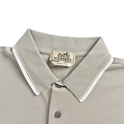 HERMES Polo short sleeves with pocket logo embroidery