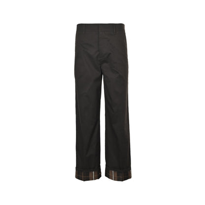 Louis Vuitton 25Fw presbyopic logo web plaid casual trousers