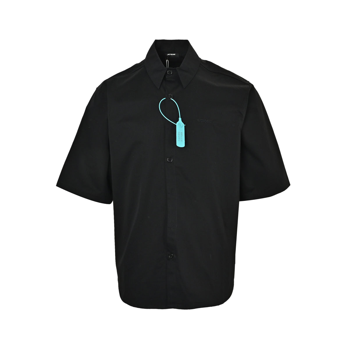 We11 Done short-sleeved shirt with colorful letter print on the back