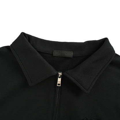 Prada 25Fw cloth label half-zip lapel POLO sweatshirt