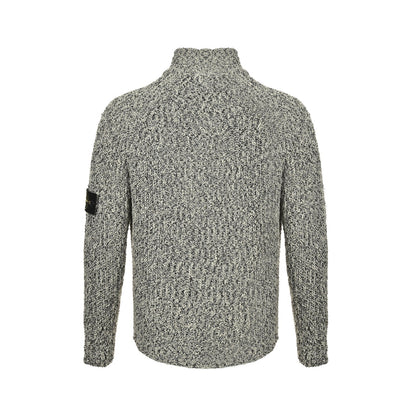 Stone Island 25Fw armband zipper cardigan sweater
