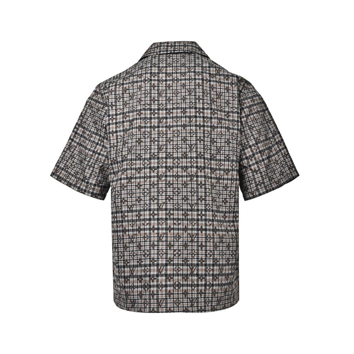 Louis Vuitton old pattern plaid suit short-sleeved shirt