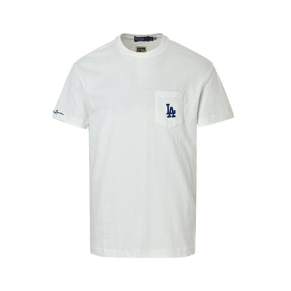 Ralph Lauren pocket LA embroidered letter short sleeves