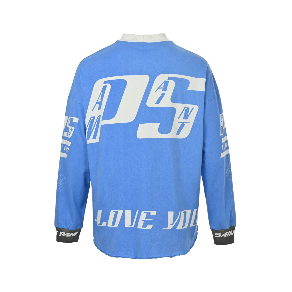 SAINT MICHAEL 25Fw PAM racing print long sleeves