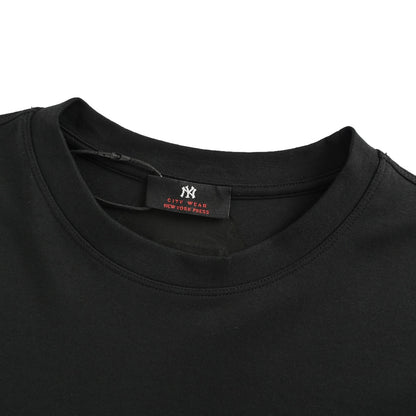 MLB 25Fw long-sleeved T-shirt with large logo embroidery on the back