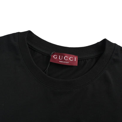 Gucci 26ss double G interlocking embroidered short sleeves
