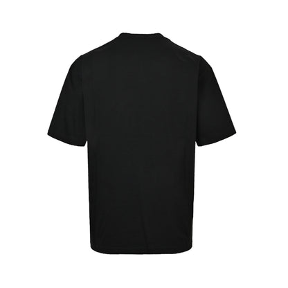 Balenciaga patchwork large logo embroidery round neck short sleeves