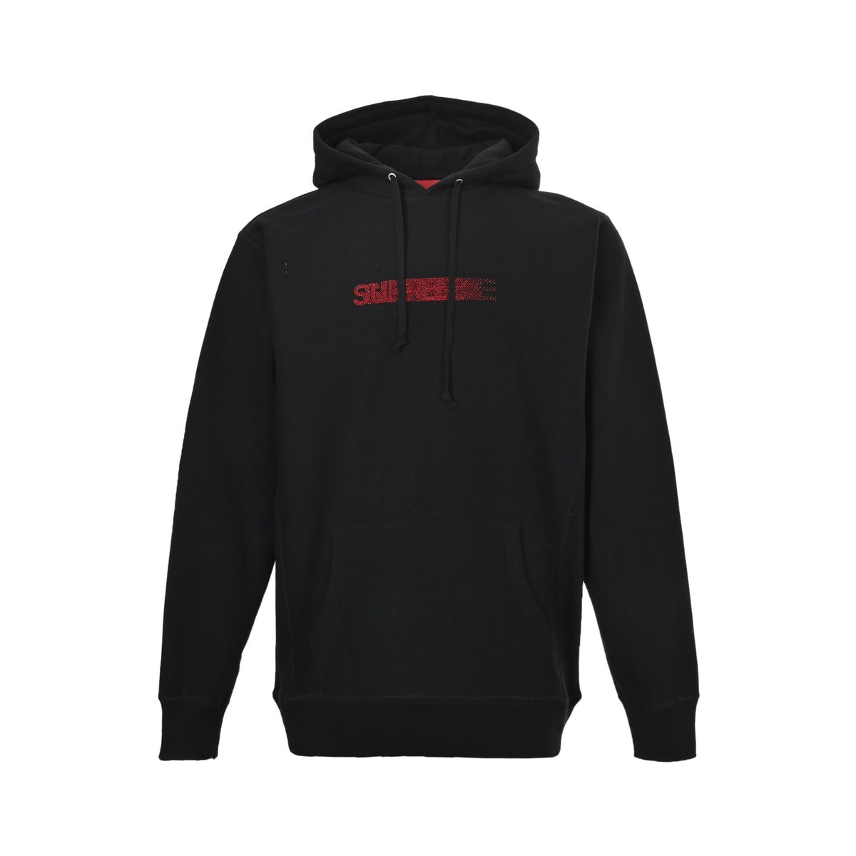 Supreme Swarovski co-branded rhinestone phantom logo hooded sweatshirt