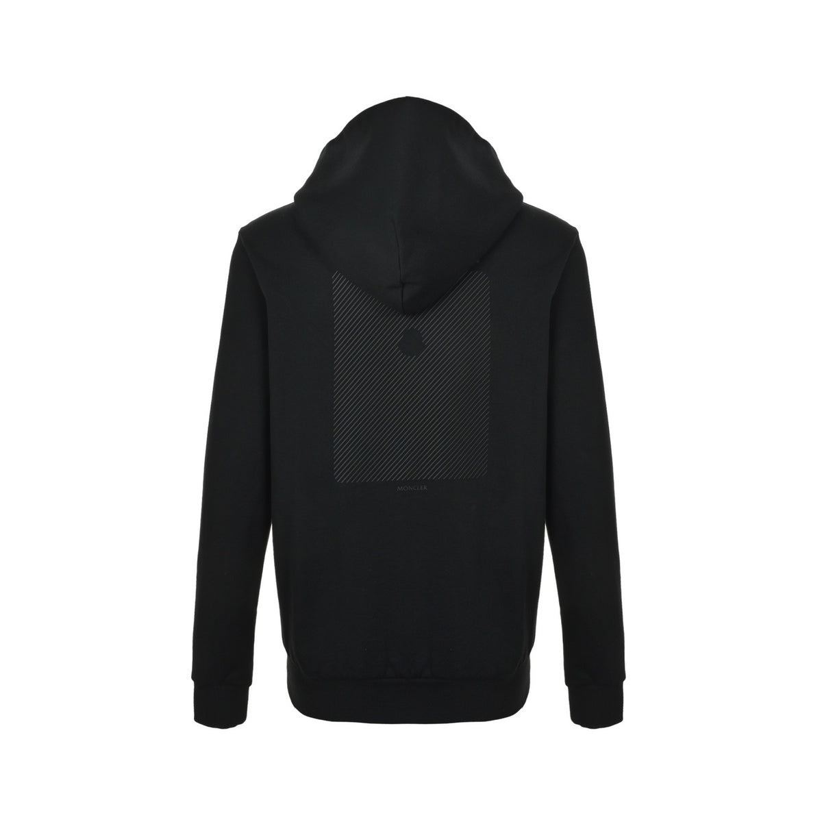 Moncler/mask black label back logo hooded sweatshirt