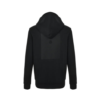 Moncler/mask black label back logo hooded sweatshirt