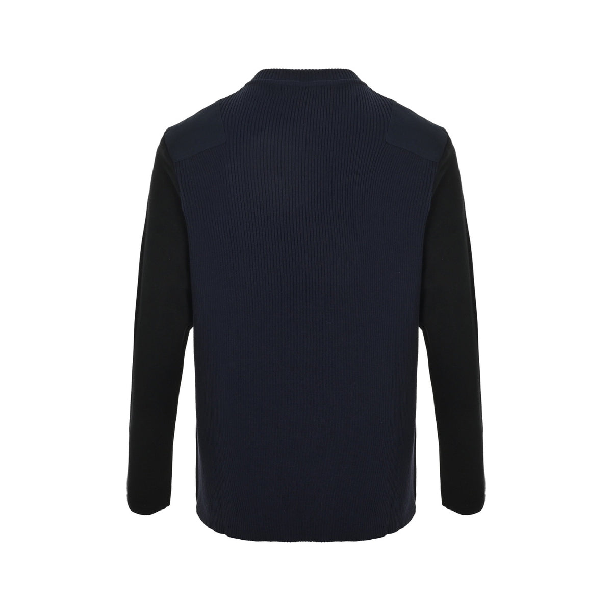 Loewe/Luo Yiwei shoulder button patchwork crew neck knitted sweater