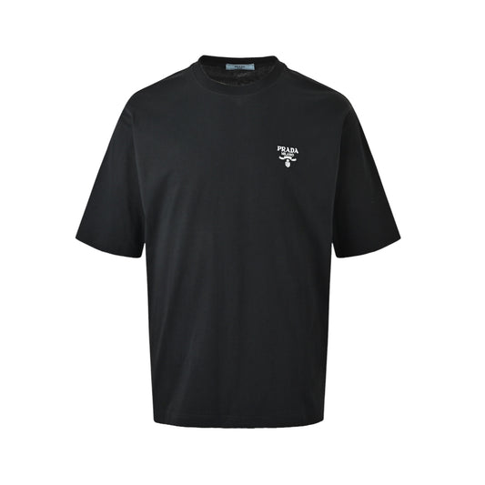 Prada classic logo embroidered short sleeves
