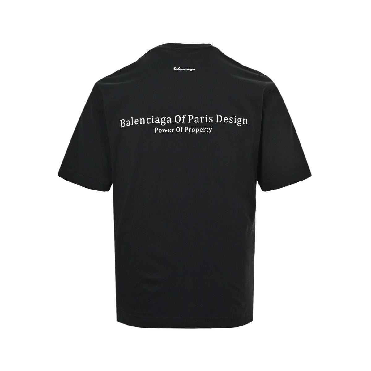 Balenciaga 26ss front and back letter print short sleeves