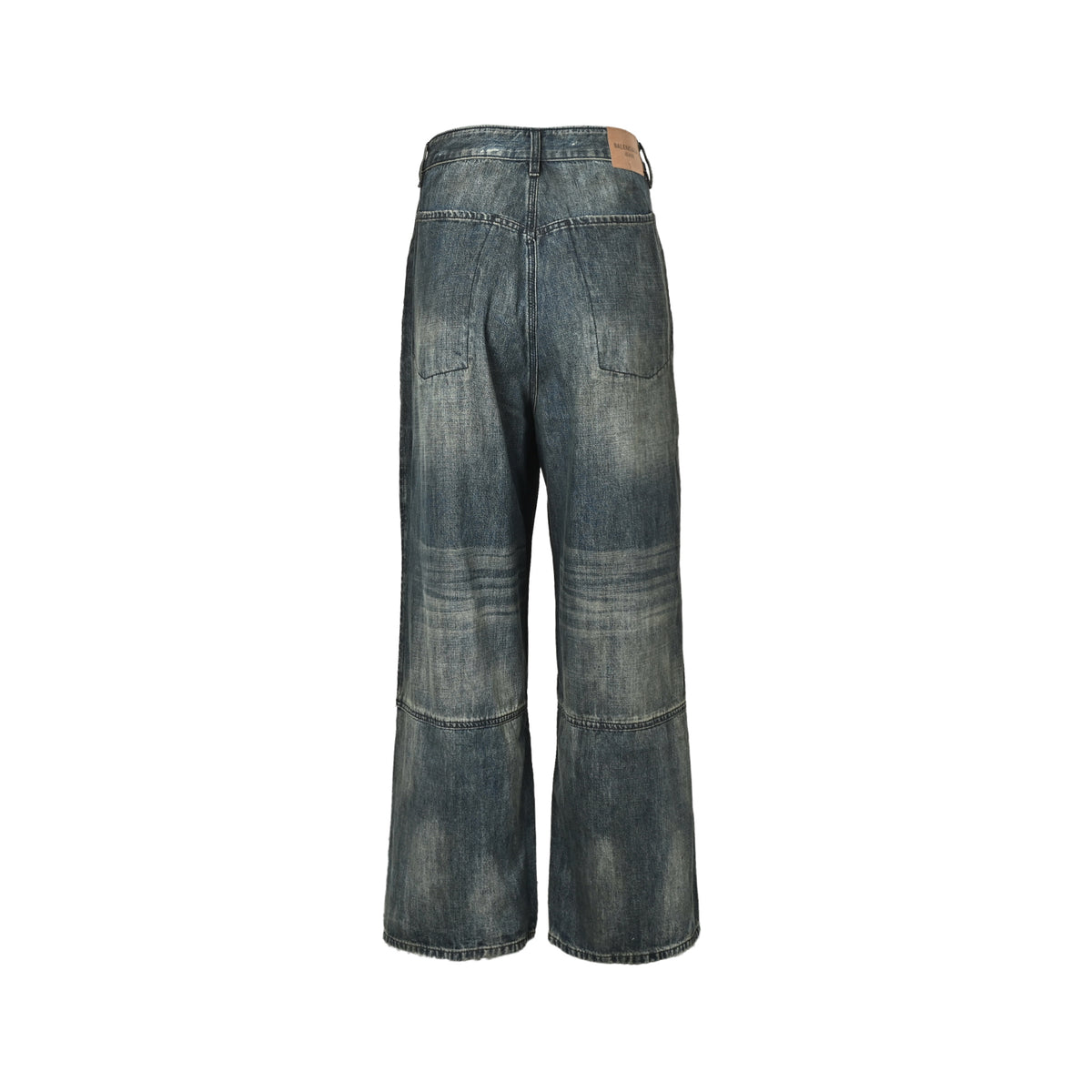 Balenciaga distressed jeans with leg patches