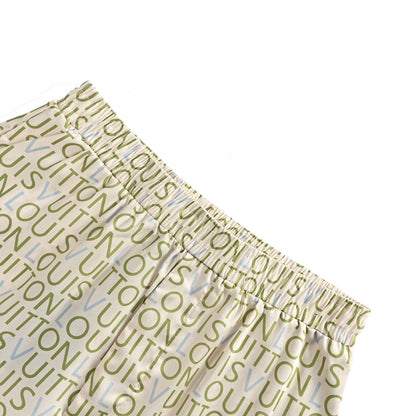 Louis Vuitton all-over lettering suit shorts
