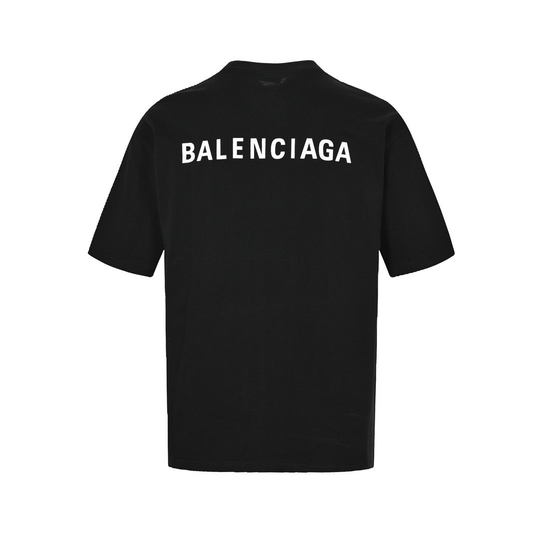 Balenciaga 22ss front and back letter print short sleeves