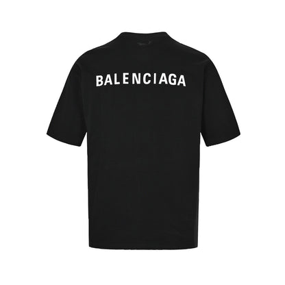 Balenciaga 22ss front and back letter print short sleeves