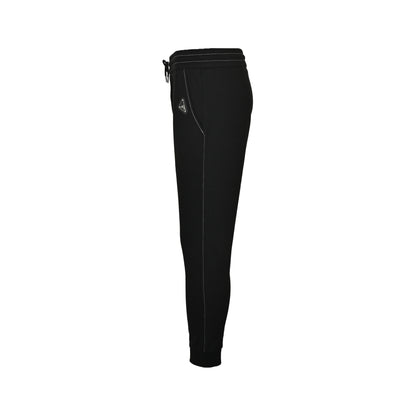 Prada contrasting back pocket flocked triangle trousers