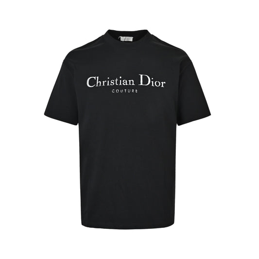 Dior mottled letter print short sleeves