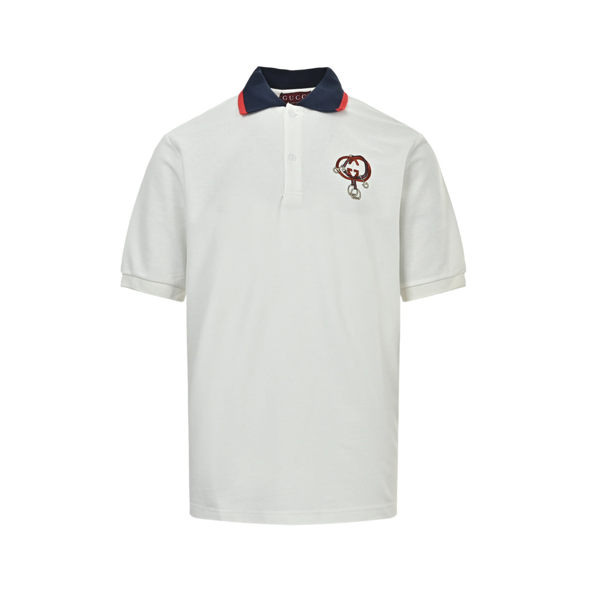Gucci classic double G embroidered Polo short sleeves