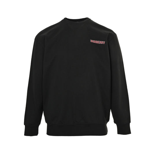 Burberry 25Fw overlapping war horse logo printed round neck sweatshirt