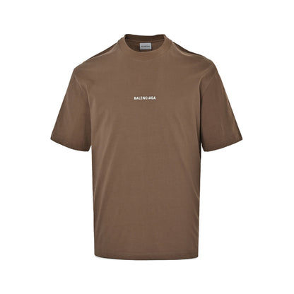 Balenciaga short sleeves with embroidered letters on the front and back
