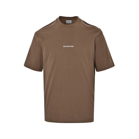 Balenciaga short sleeves with embroidered letters on the front and back
