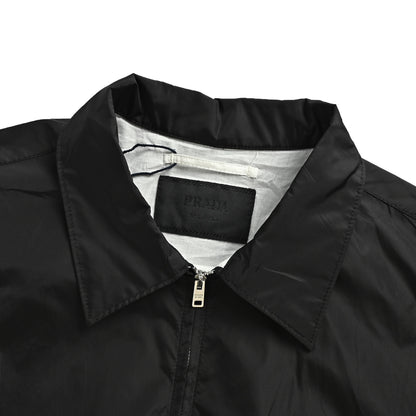Prada triangle zipper short-sleeved shirt