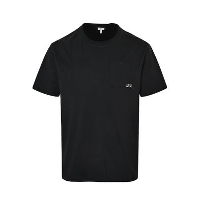 Loewe/Loewewe 26ss pocket embroidered logo short sleeves
