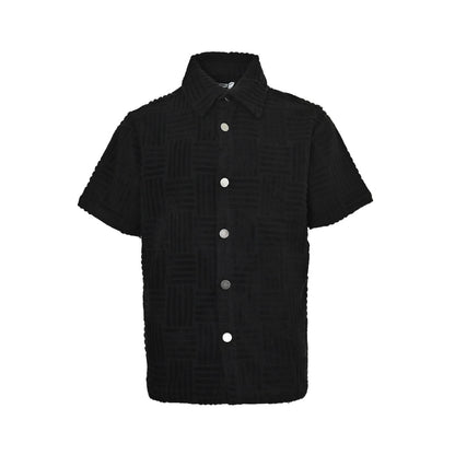 Bottega Veneta/BV 25ss terry woven short-sleeved shirt
