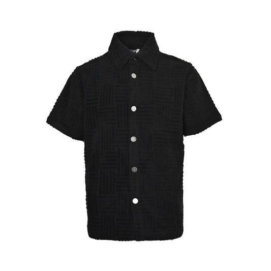 Bottega Veneta/BV 25ss terry woven short-sleeved shirt