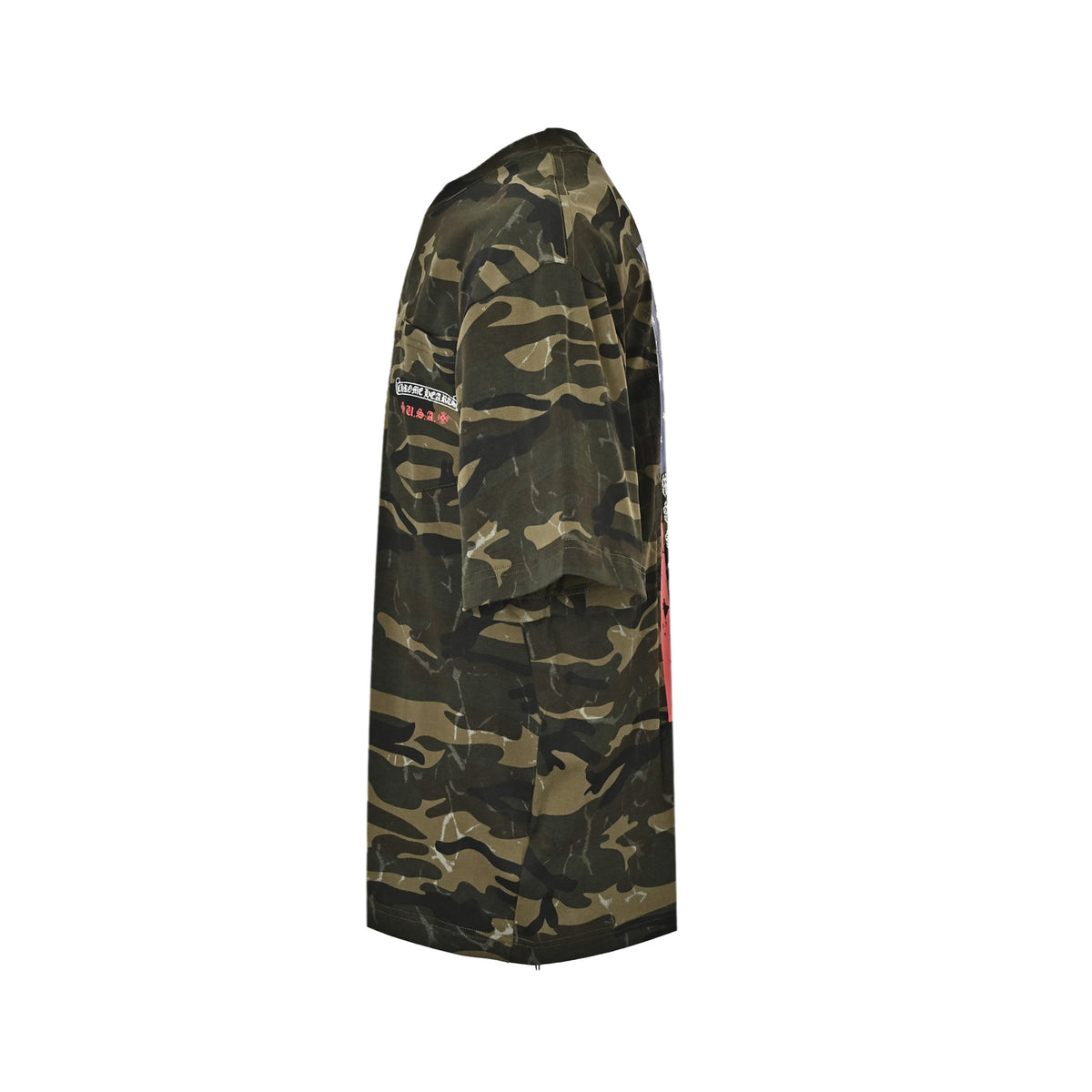 Chrome Hearts Camouflage Flag Print Short Sleeves