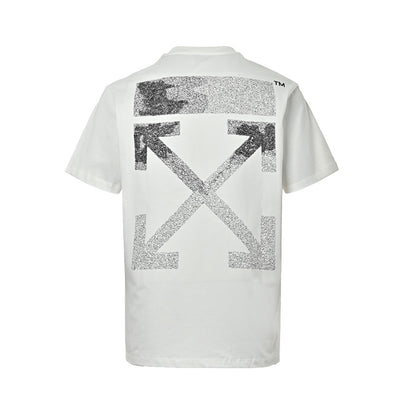 OFF WHITE CO VIRGIL gradient intertwined arrow print short sleeves