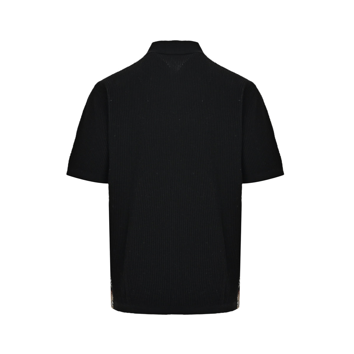 Burberry Side fine plaid knitted Polo short sleeves