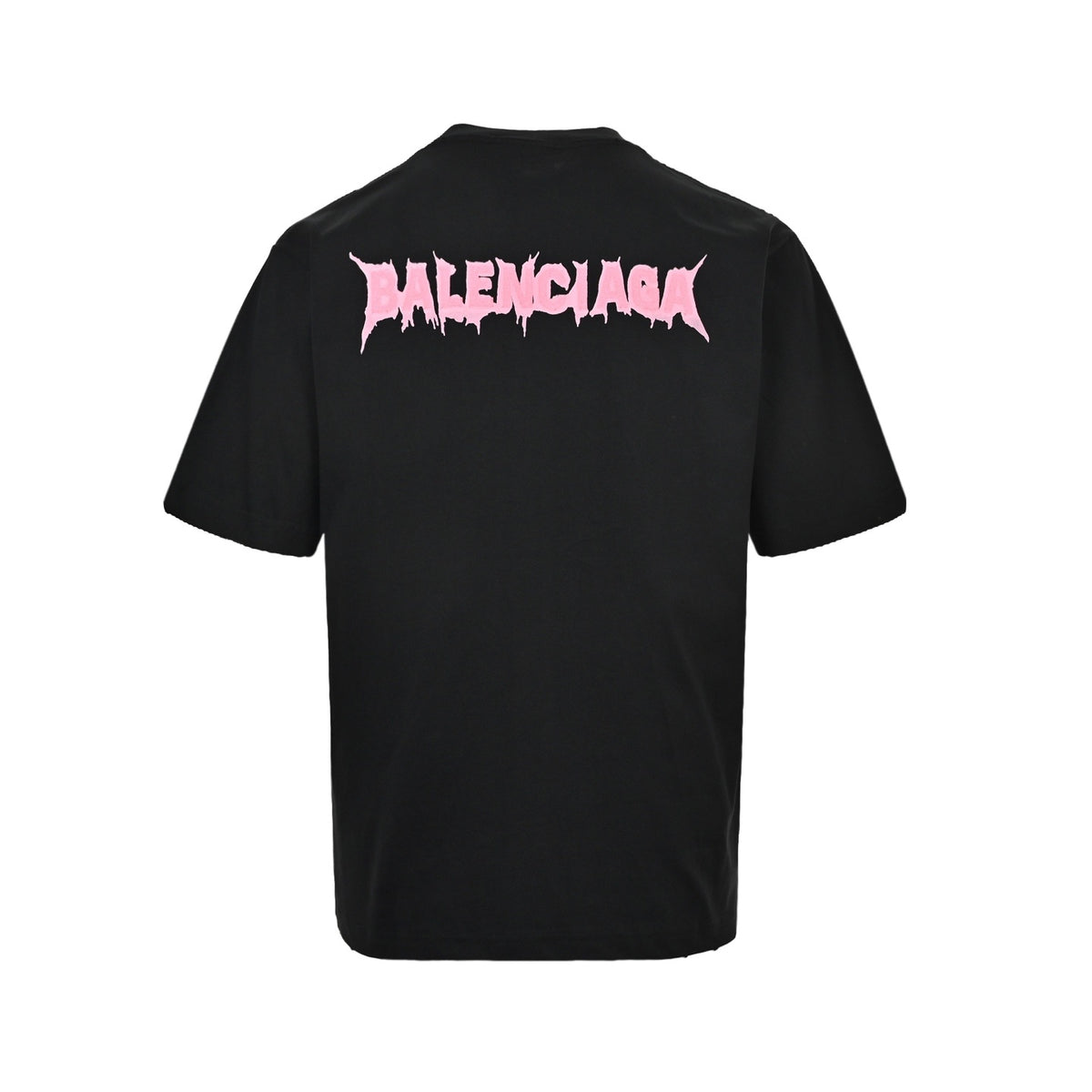 Balenciaga embroidered letter melting printed short sleeves